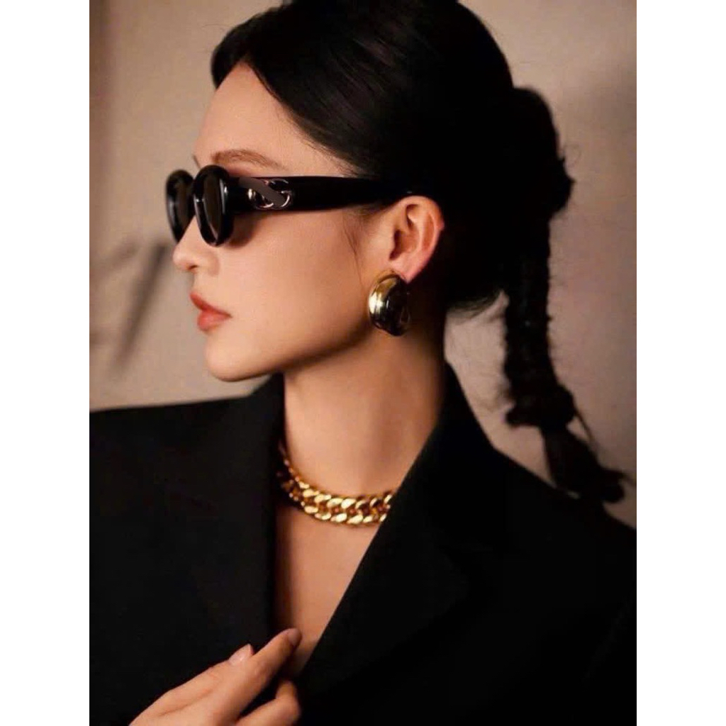 [Mã Hot] Kính mắt Gọng to Jennie Style Sang chảnh- Mắt kính nữ luxury chống UV