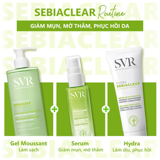 Kem dưỡng ẩm phục hồi cho da dầu mụn SVR Sebiaclear Hydra 40ml