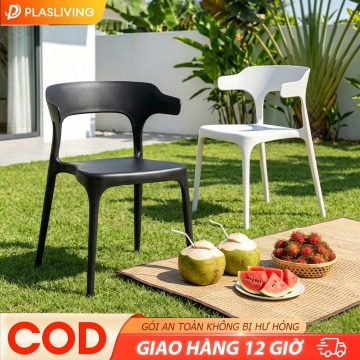 Ghế Tựa Lưng Nhựa, Ghế Ăn Nhựa, Bền Chắc, Chịu Lực Tốt, Xếp Chồng, Hợp Trong Nhà Ngoài Trời, Cao Cấp | BigBuy360 - bigbuy360.vn