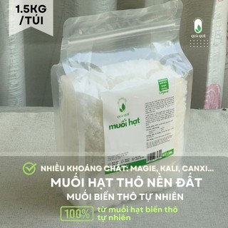 Muối hạt thô nền đất truyền thống, Muối Hạt Tuyết Diêm - Quà Quê.