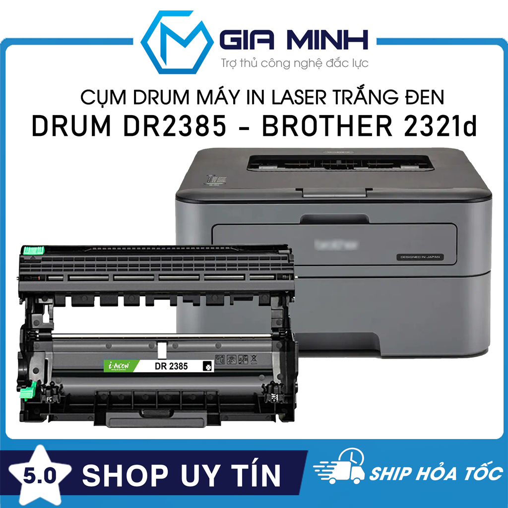 Cụm Drum Brother DR2385 - Tương Thích Máy In Laser Brother 2321d - Full VAT - Full Box
