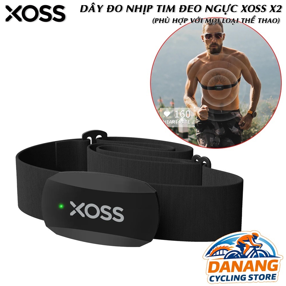 Dây Đo Nhịp Tim XOSS X2 Bluetooth ANT+ IP67 Chống Nước Cho Xe Đạp & Thể Thao