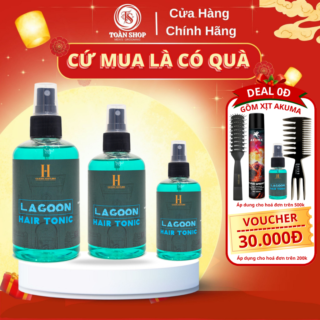 Xịt Tạo Phồng Tóc Saigon Hustlers Lagoon Hair Tonic 200ML - Prestyle Tăng Phồng Bảo Vệ Tóc Khi Sấy