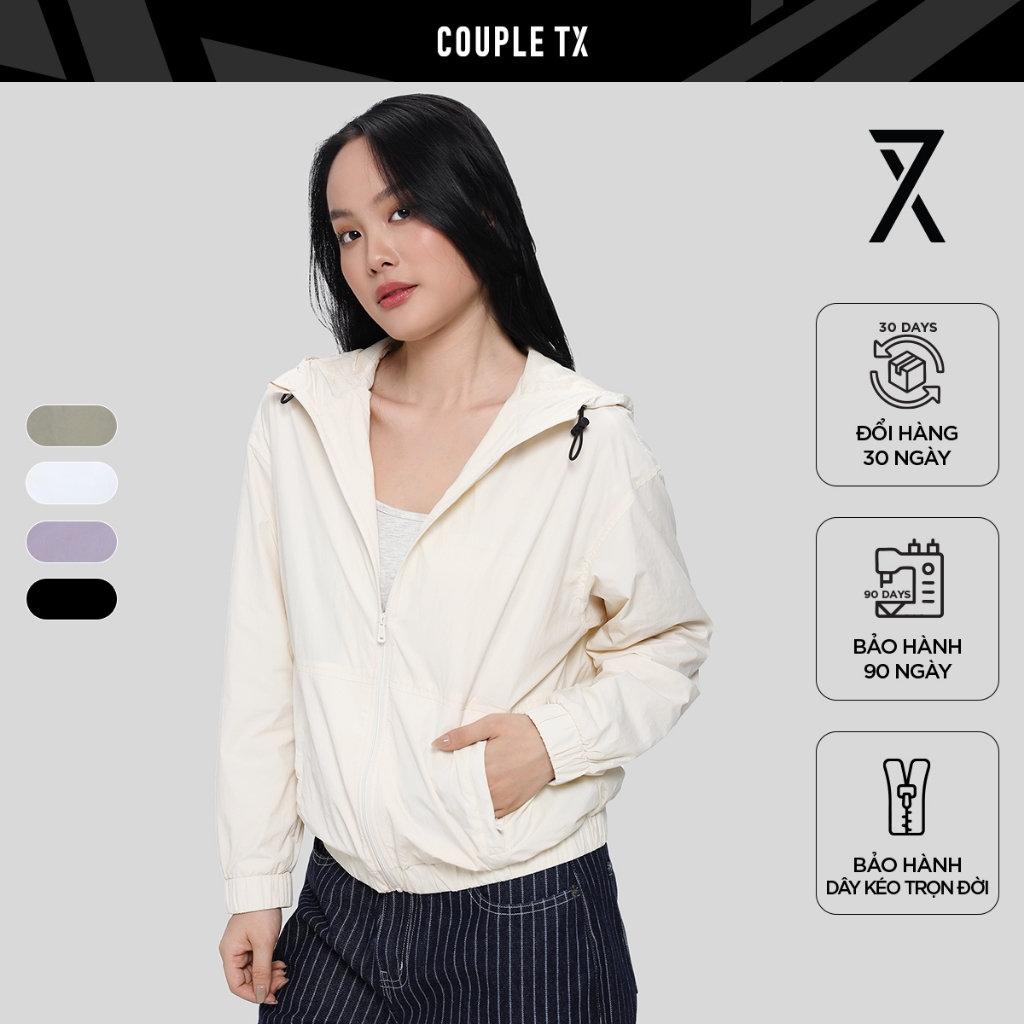 Áo Khoác Dù Nữ Couple TX 2 Lớp Form Regular mix Relax WOP 2099 | BigBuy360 - bigbuy360.vn