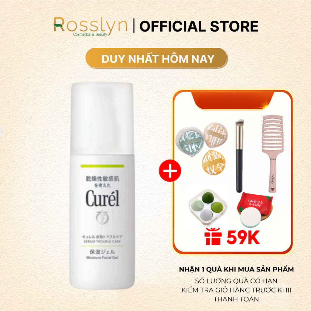 Gel Dưỡng Da Dành Cho Da Dầu Curel Sebum Trouble Care Sebum Care Moisture Gel 120ml