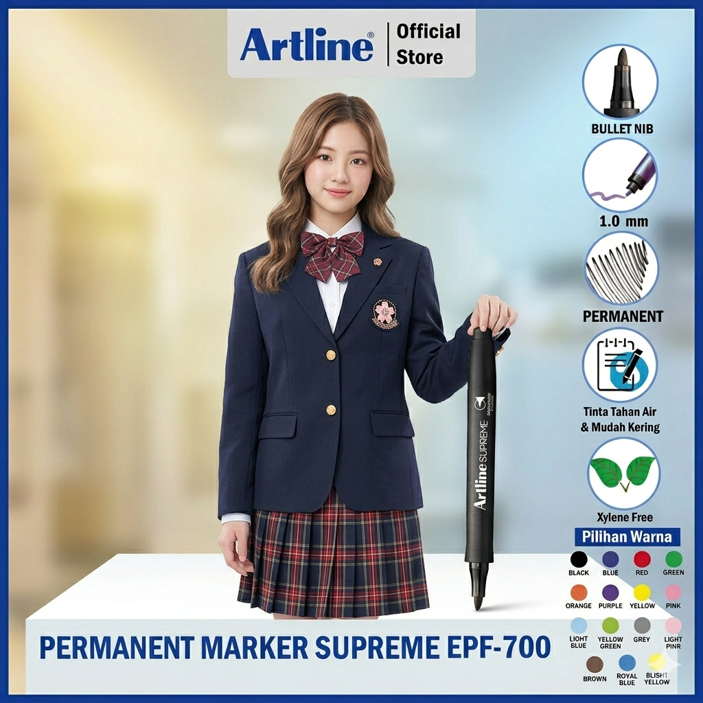Bút lông dầu viết , vẽ không phai trên nhiều vật dụng EPF-700 Artline