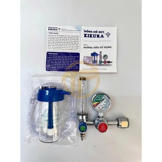 Đồng hồ oxy y tế Kikura dùng cho bình oxy 5L, 9L, 40L