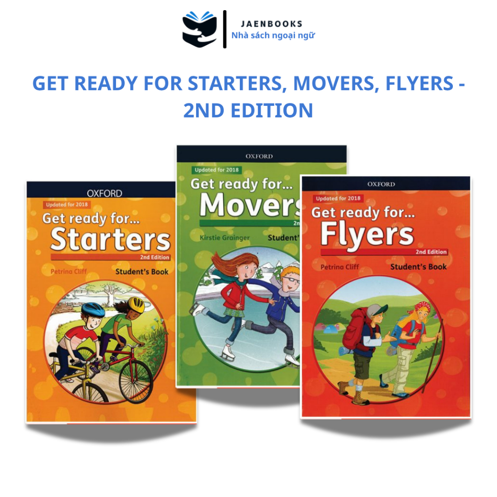Sách tiếng Anh - Get Ready For Starters, Movers, Flyers 2nd Edition & Combo |Có file Nghe