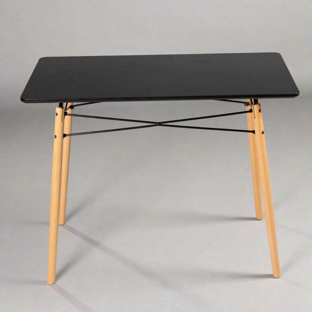 Bàn cafe eames chân gỗ H020
