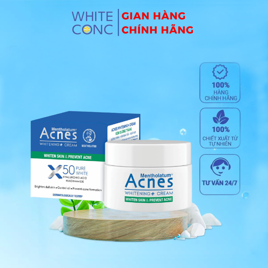 Kem dưỡng trắng da Acnes Whitening+ Cream 50g
