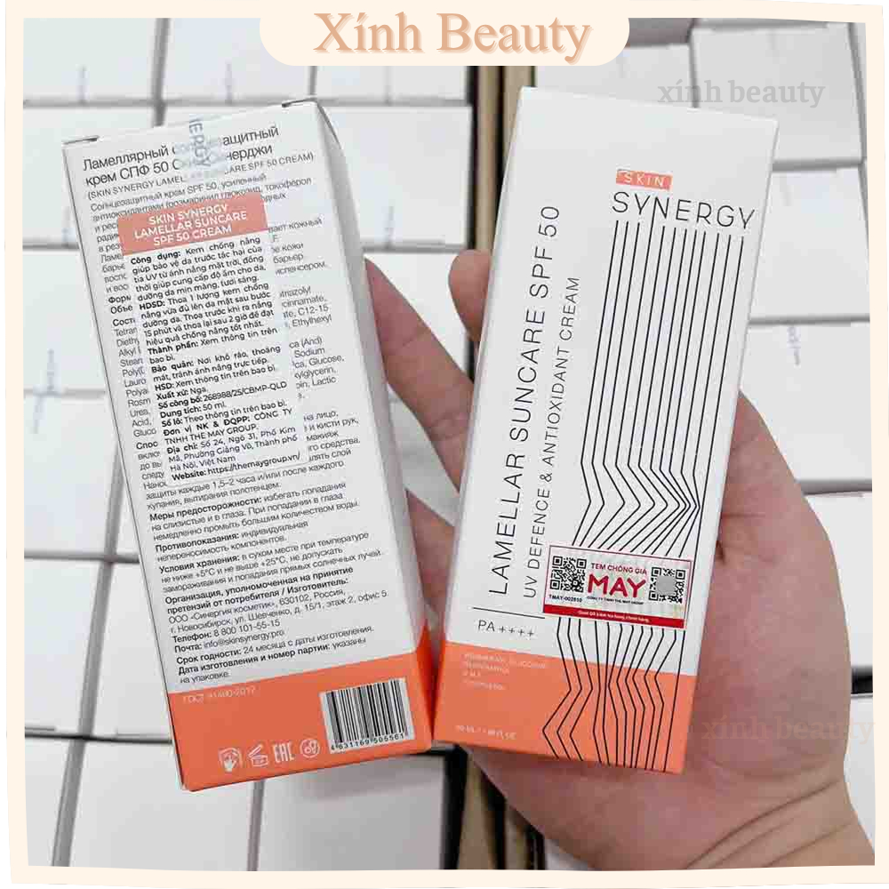 (công ty) Kem chống nắng Skin Synergy Lamellar Suncare SPF50