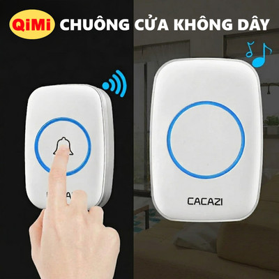 Chuông Cửa Không Dây A10 Nút Bấm Nhạy, 36 Kiểu Chuông 4 Mức Âm Lượng, Sử Dụng Pin Thuận Tiện Lắp Đặt