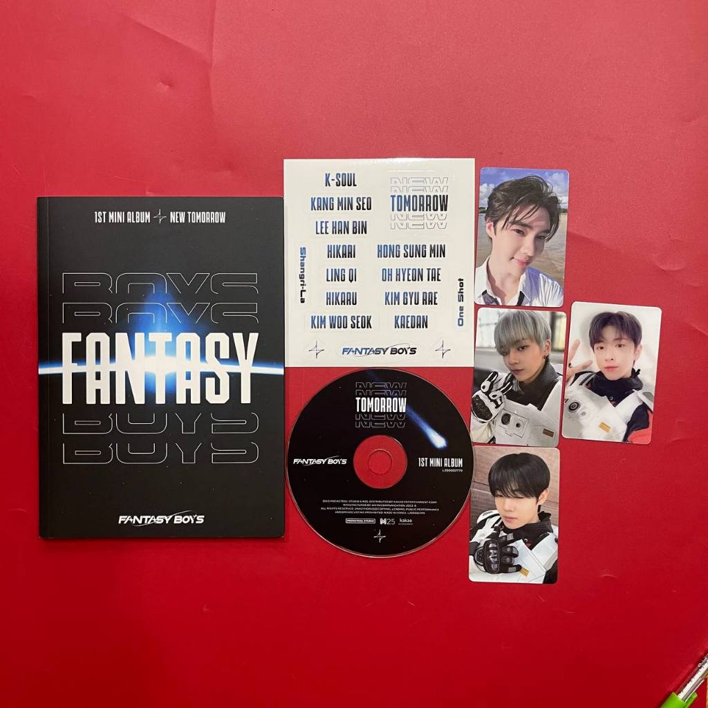Album Fantasy Boys - NEW TOMORROW (My Teenage Boy) Official - Secondhand Sẵn Card - Album Kpop Giá R