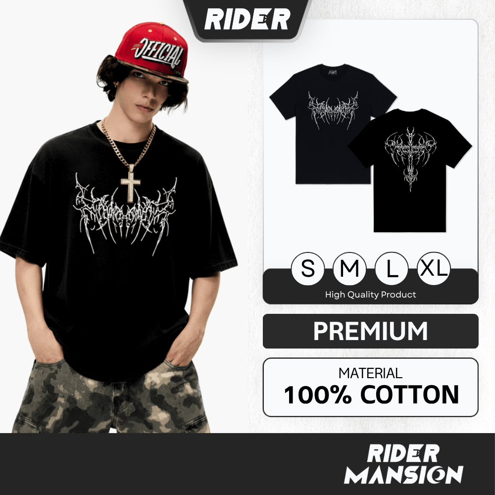 Áo thun RIDER Aelfric Eden Thorn Emblem 100% Cotton Cao Cấp