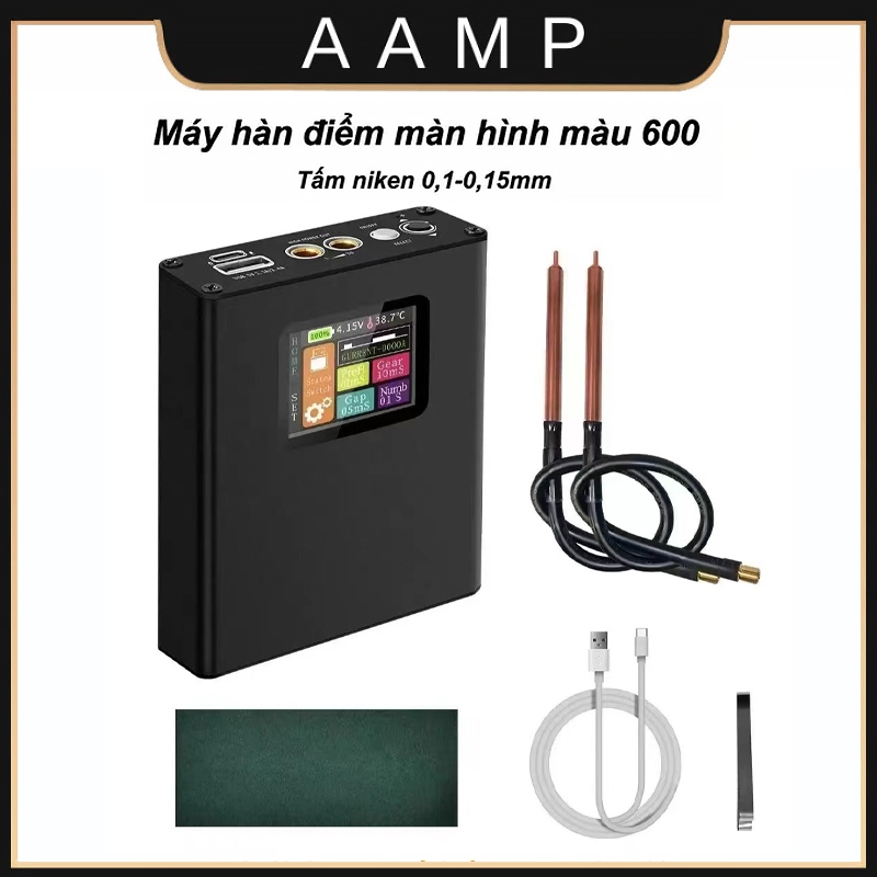 DH30 img Máy Hàn Điểm Pin 18650 Tự Làm Với Đèn LED Máy Hàn Điểm Mini Cầm Tay Cầm Tay Với Bút Nhả Nha
