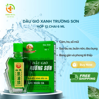 Dầu gió xanh trường sơn (lốc/12c/6ml)(Hộp lớn)