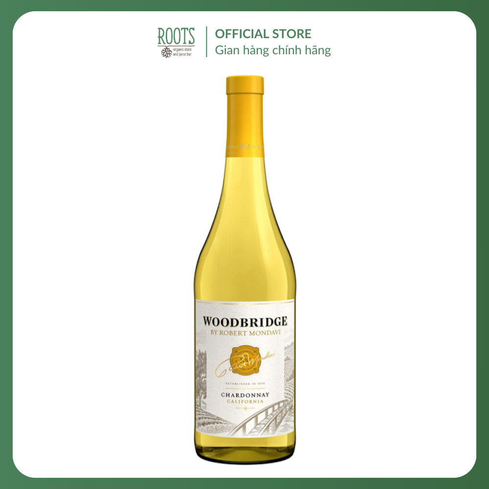 (Ship hỏa tốc) WOODBRIDGE BY ROBERT MONDAVI - Rượu Vang Trắng, Chardonnay California, 13.5% (750ml)