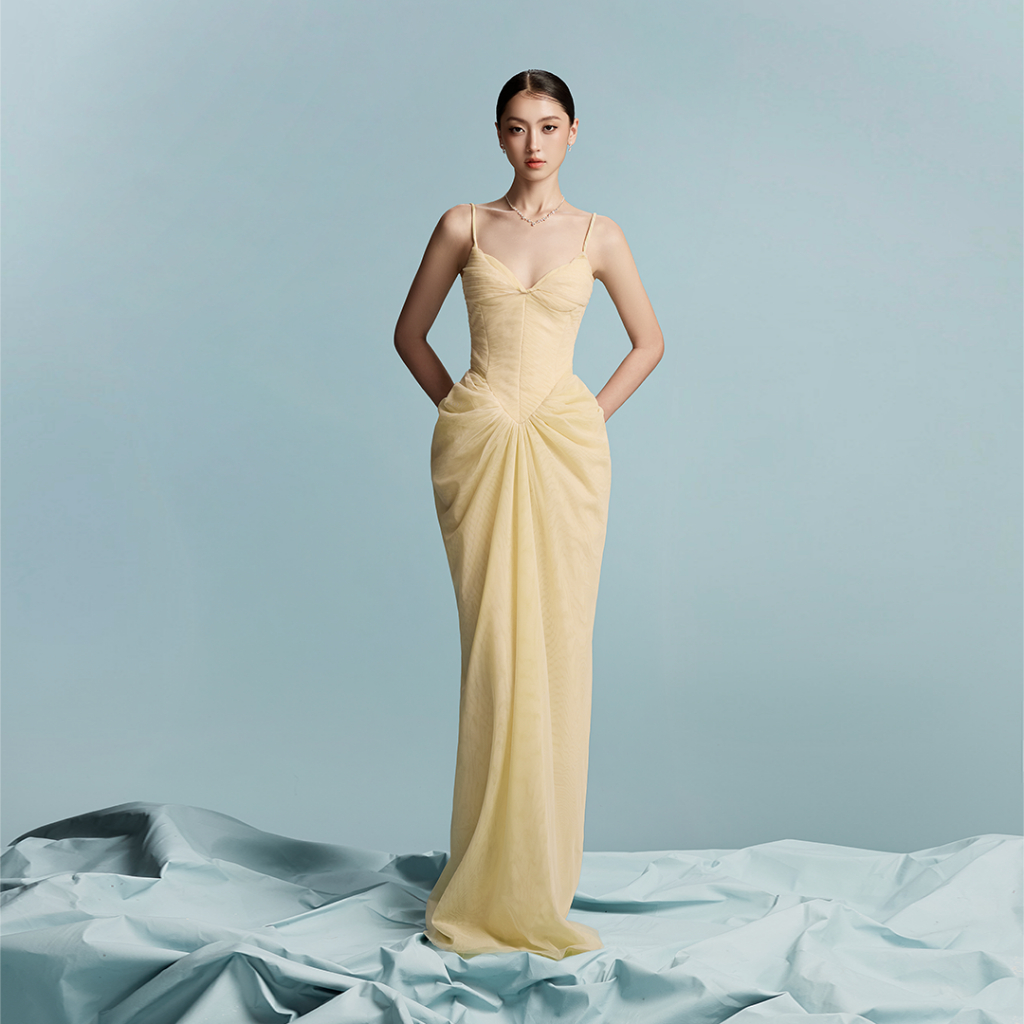 [BYDI DESIGN] CASA DRESS - Đầm Dạ Hội 2 dây dáng dài, Váy Maxi Ôm Dáng Sang Trọng Thanh lịch