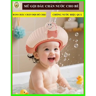 Mũ gội đầu, mũ tắm chắn nước cho bé yêu 0-6 tuổi