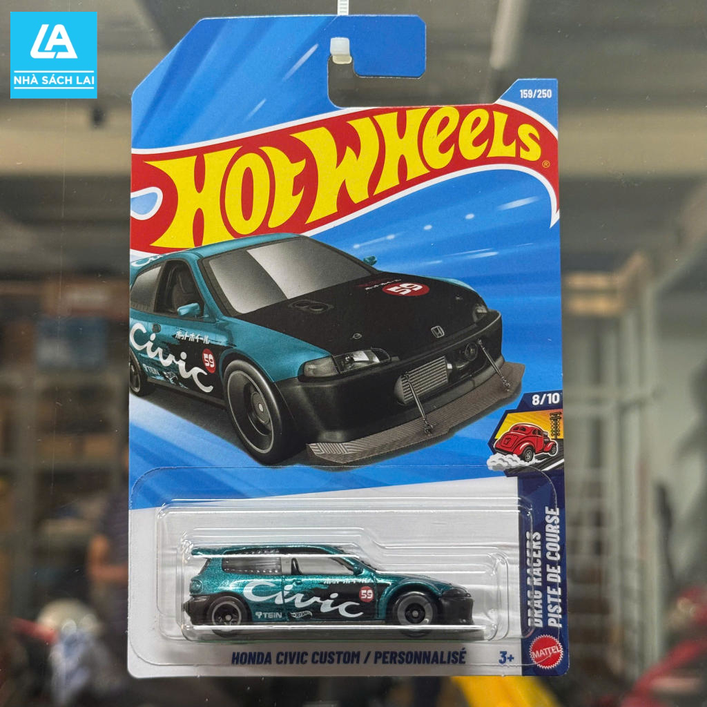 Hot Wheels 2026 - Mô Hình 1:64 Xe Honda Civic Custom - Xe Hot Wheels Thể Thao, Basic Chính Hãng