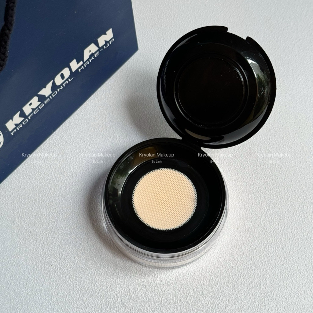 ( Hộp chiết dùng thử 15g ) Phấn phủ kiềm dầu Translucent Kryolan