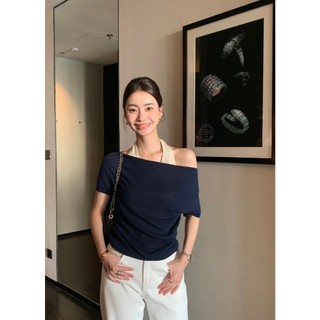 Áo Kiểu Nữ Trễ Vai WGWE Studio Tay Ngắn Phối Yếm Ba Lỗ Dáng Ôm Nữ Tính Hot Trend 9340