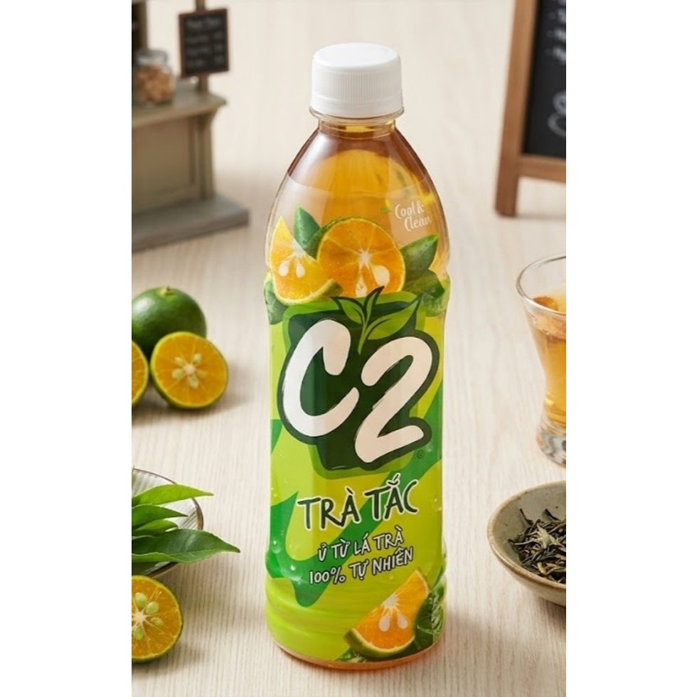 C2 hương trà tắc 455ml