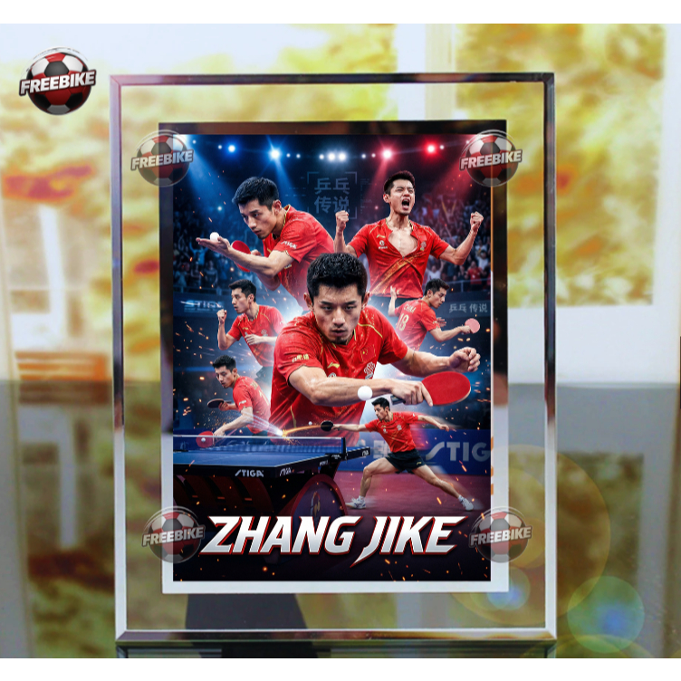 KHUNG POSTER ZHANG JIKE BẰNG KÍNH PHA LÊ CAO CẤP MẪU 1