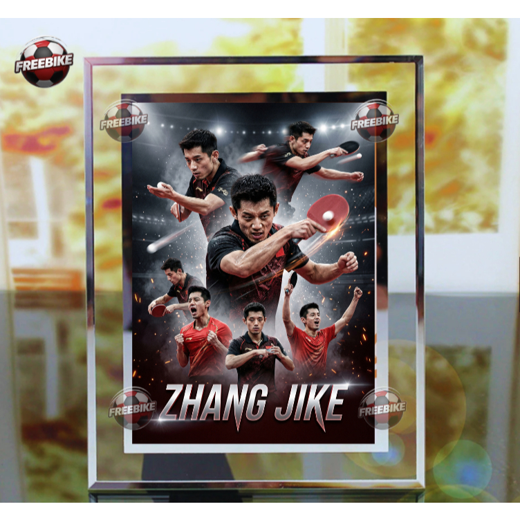 KHUNG POSTER ZHANG JIKE BẰNG KÍNH PHA LÊ CAO CẤP MẪU 2