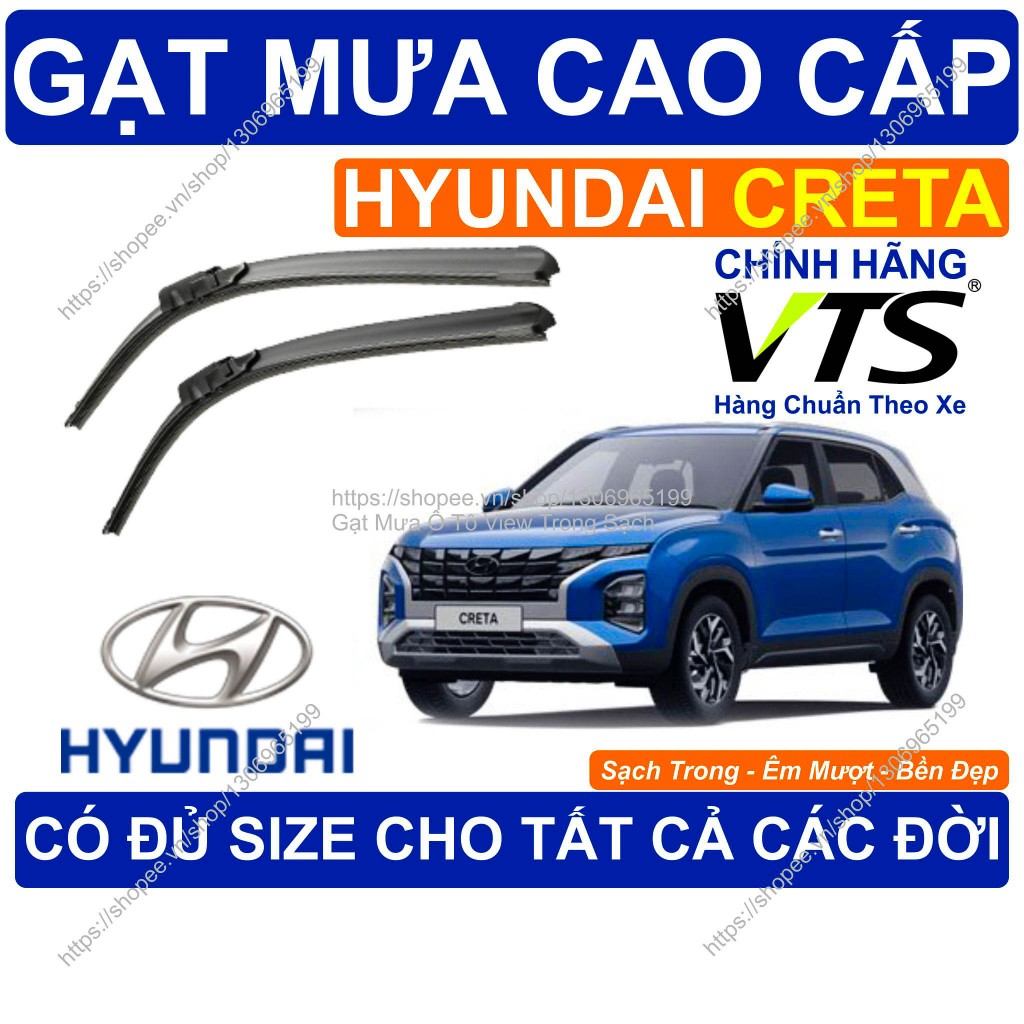 Gạt Mưa Kính Lái Hyundai Creta, Cặp Gạt Mưa Kính Lái Cho Các Dòng Xe Hyundai Creta, Có Đủ Size Cho C
