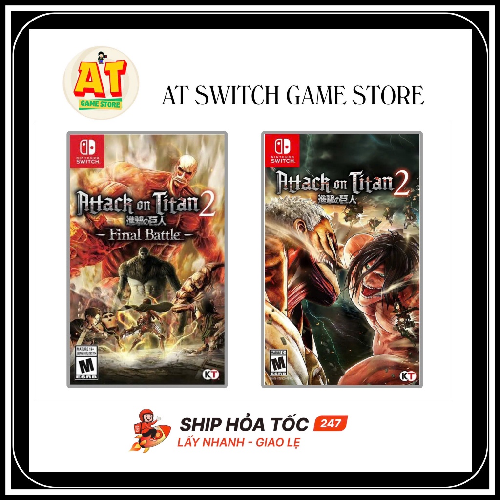 Đĩa Chơi Game Attack On Titan 2 - Nintendo Switch