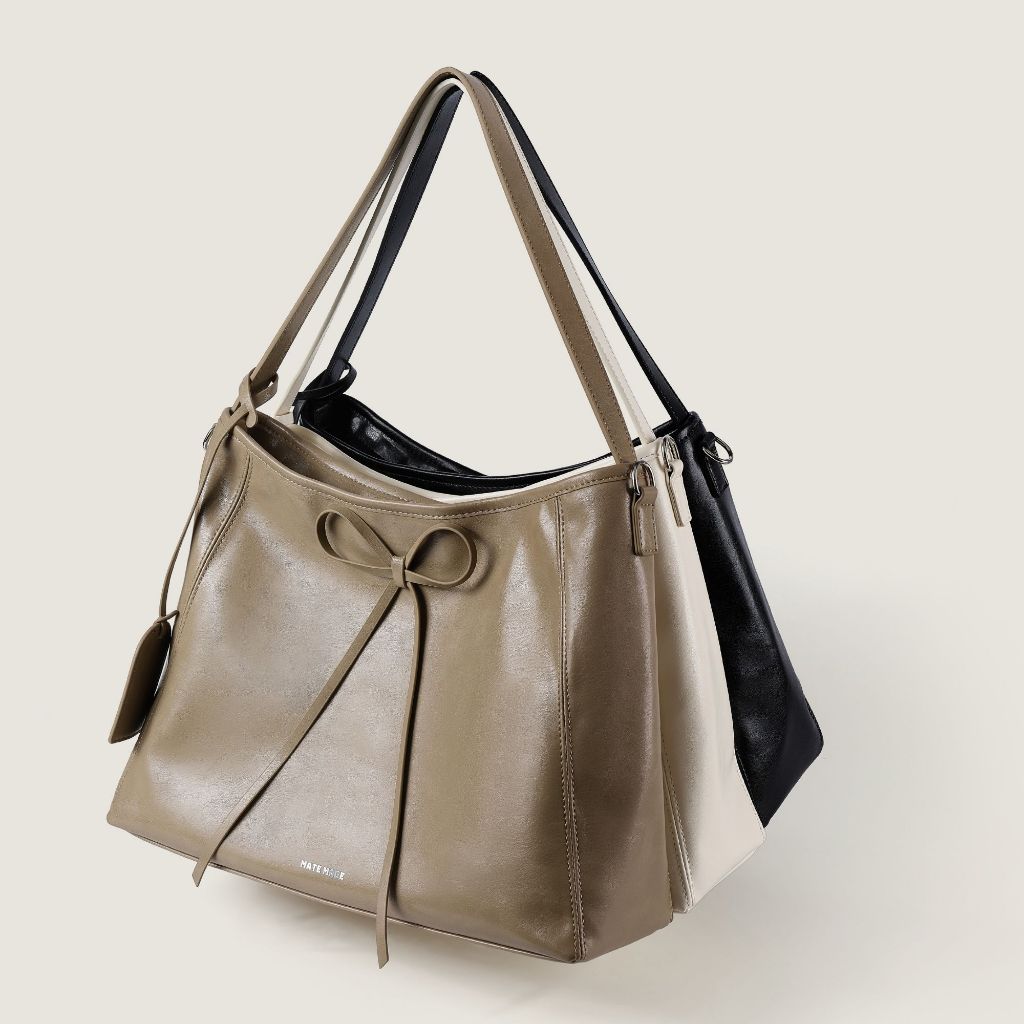 Túi Tote Đeo Vai MATE MADE Ribbon Tote 3 Màu - Đi Học Đi Làm | BigBuy360 - bigbuy360.vn