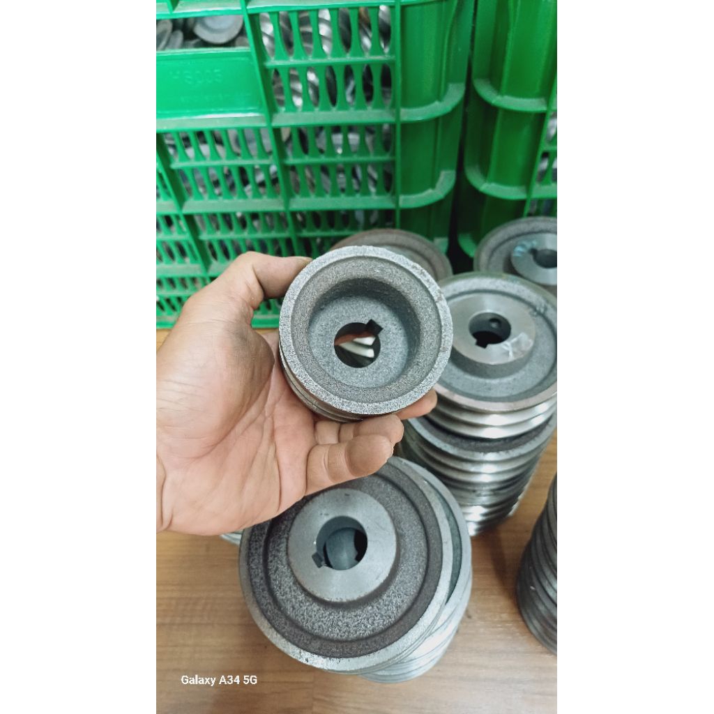 Buly (puly) Gang Loại Đặc biệt _Cùi Dày ( tặng kèm lavet ) Kích Thước 1tấc (100mm) 1 Rảnh,2 Rảnh A,B