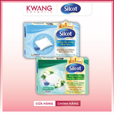 Bông Tẩy Trang Silcot 82 - 66 Miếng Chính Hãng Mềm Mịn Sạch Sâu Nhật Bản