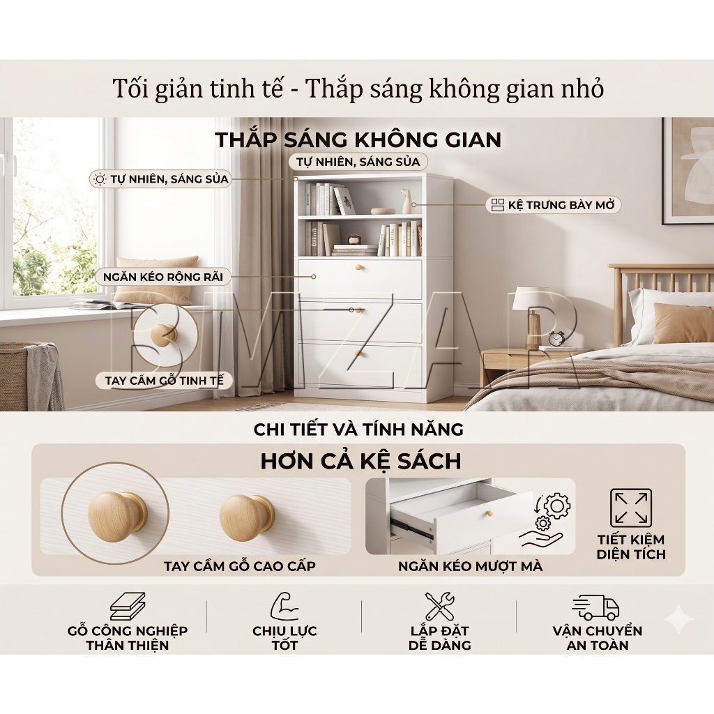 BM Kệ sách đứng siêu hẹp 50cm, tủ để đồ đa năng tiết kiệm tối đa không gian cho phòng trọ nhỏ gọn | BigBuy360 - bigbuy360.vn