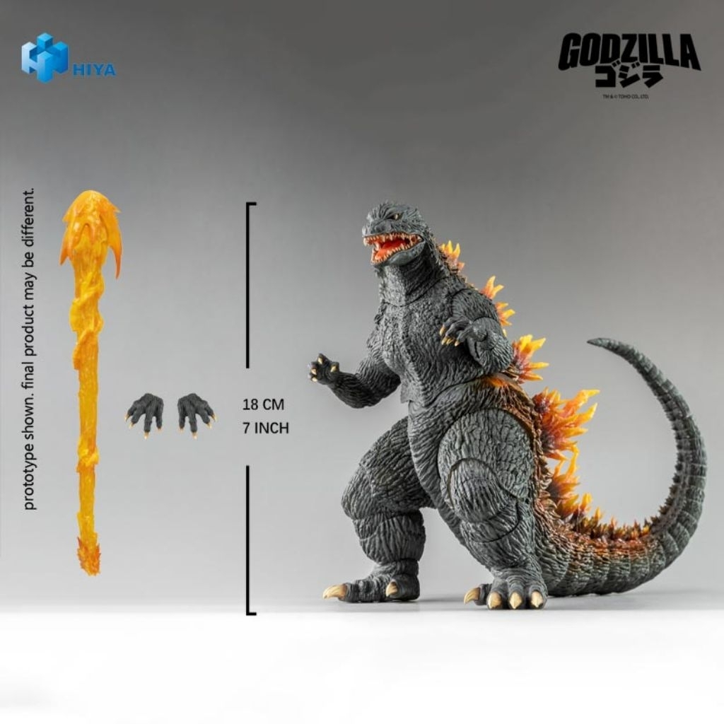 Mô hình quái vật godzilla 1999 heat ray. Hiya Toys.