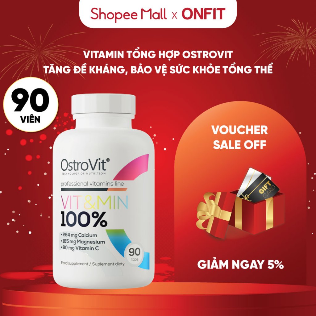 Viên Uống Vitamin Tổng Hợp OstroVit Vit&Min, Bổ Sung Vitamin, Tăng Đề Kháng | ONFIT