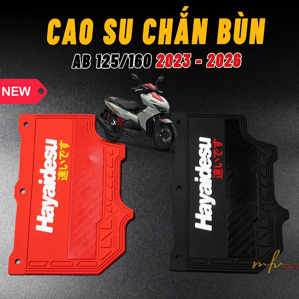 [AB 2023-2026] Cao su chắn bùn cho xe AB 125/160 2023-2026 xe Động Cơ 4VAL cao su dầy đẹp, tạo điểm 
