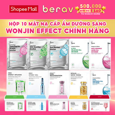 [MIX] Combo 10 Mặt Nạ WONJIN EFFECT chăm sóc da chuyên sâu  DR Wonjin 30gx10