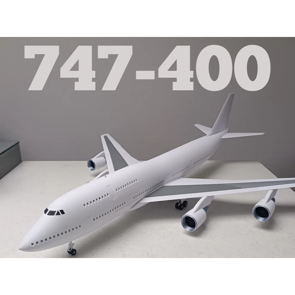 Mô Hình Máy Bay Boeing 747-400 Tỷ Lệ 1:100 – Mô Hình Máy Bay In 3D Lắp Ghép – Aircraft Scale Model
