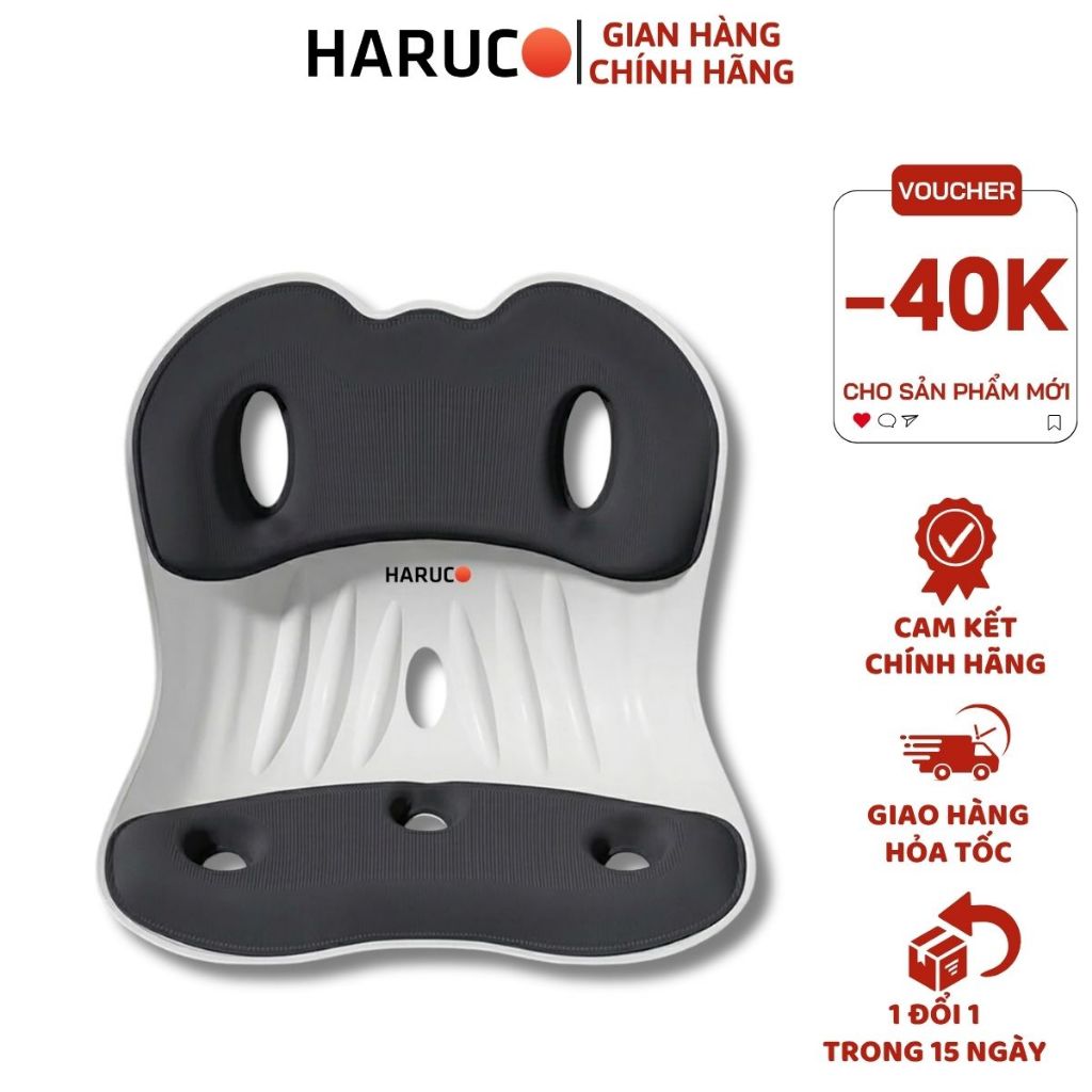 Ghế Tựa Lưng Chống Gù Haruco Giúp Ngồi Thẳng Lưng Ghế Công Thái Học Giảm Đau Mỏi Lưng Cho Nam Và Nữ