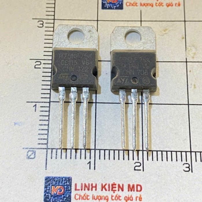 75N75 P75N75 Mosfet kênh N 75V 80A tháo máy (Combo 5 con)
