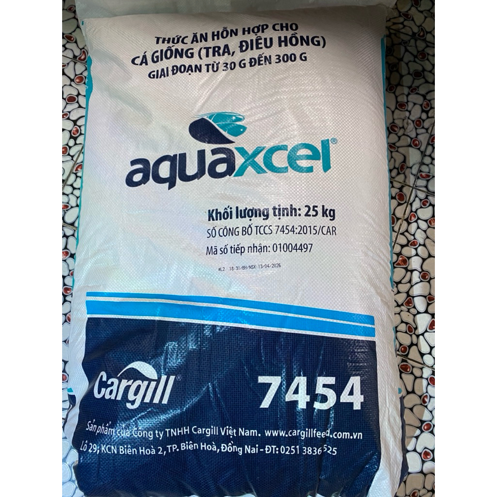 [10kg-25kg] Cám, thức ăn cho cá hãng Cargill 7454 30 % đạm