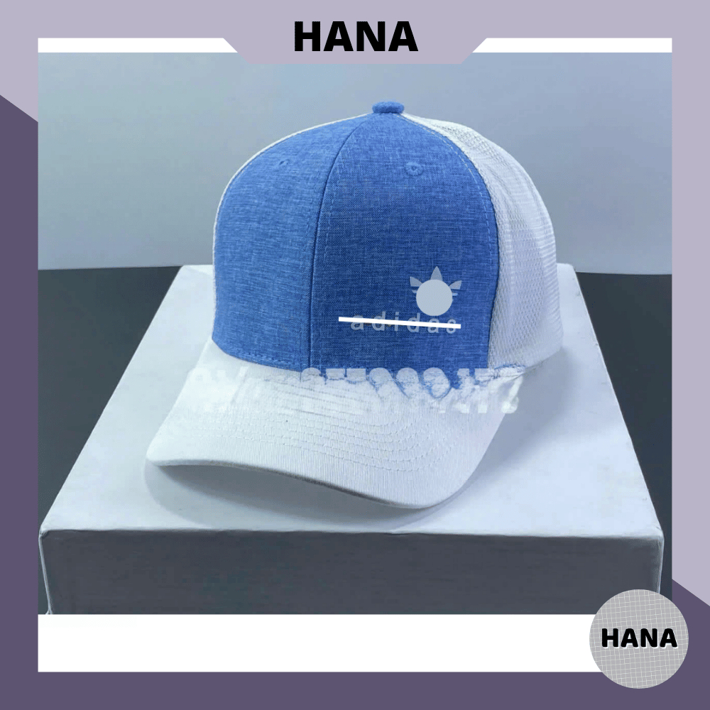 Mũ lưỡi trai unisex phong cách thời trang thể thao, Nón kết màu xanh phối lưới thoáng khí H728