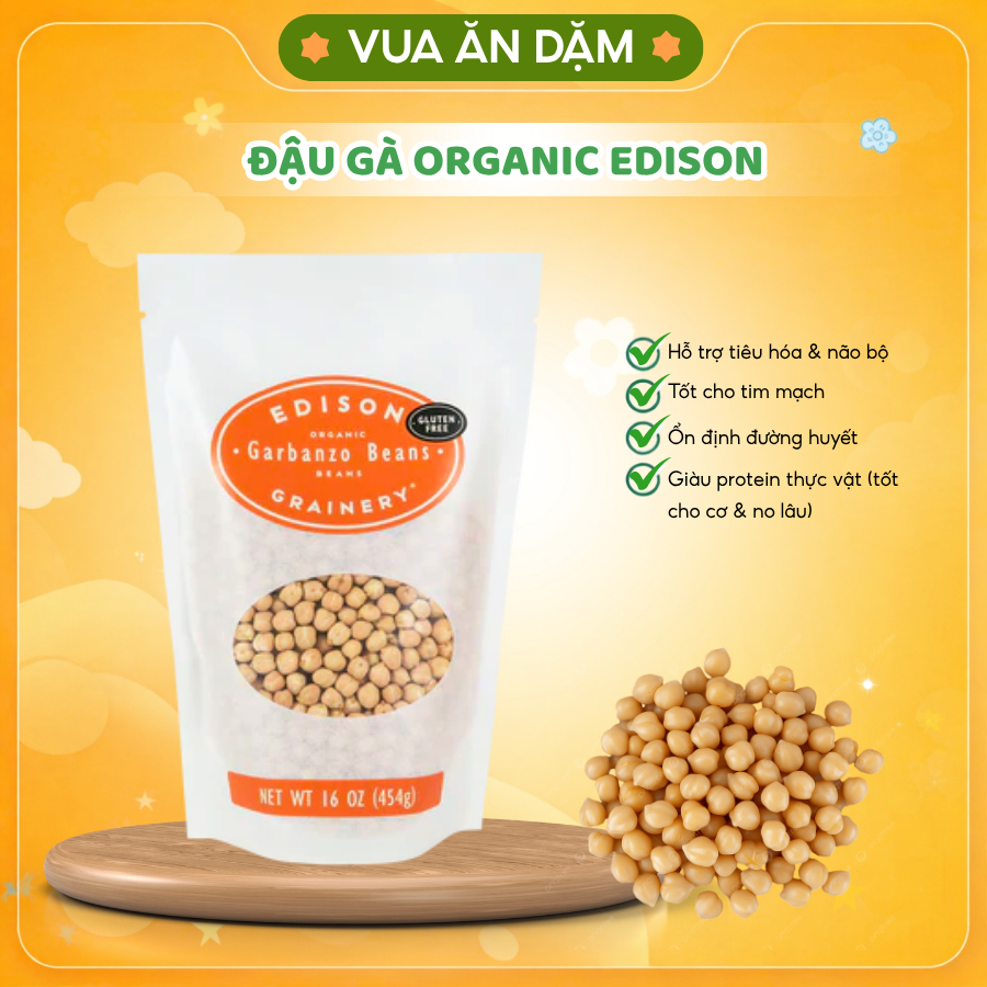 ĐẬU GÀ ORGANIC EDISON cho bé ăn dặm