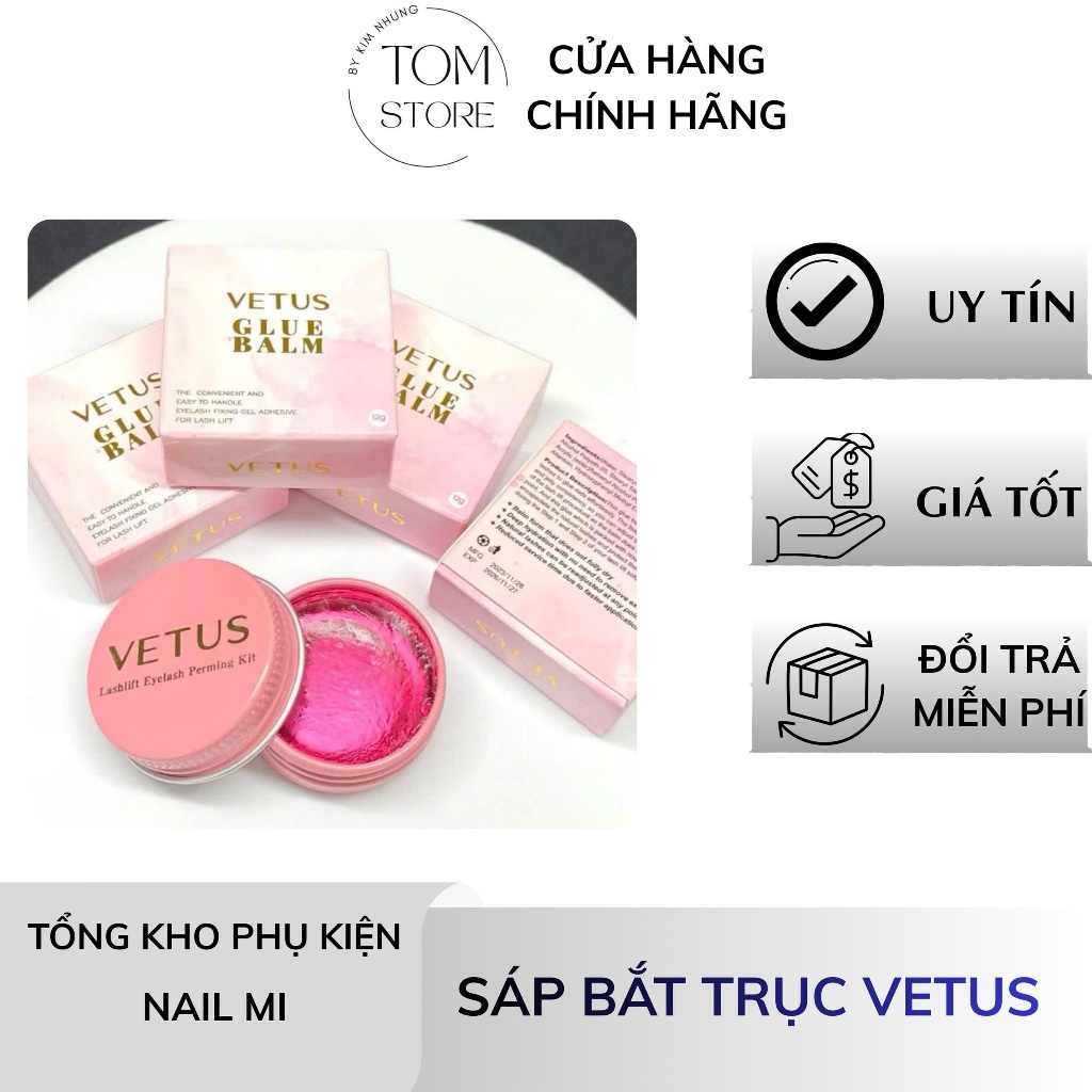 Sáp Bắt Trục Vetus Siêu Dính – Sáp Uốn Mi Cố Định Trục, Giữ Mi Chắc Khi Uốn mi [TOM STORE-PHỤ KIỆN N