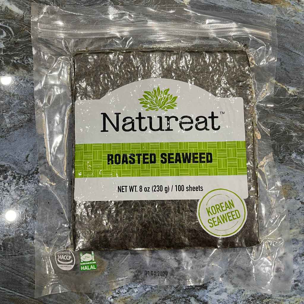 Rong Biển Cơm Cuộn Hàn Quốc Natureat 100 Lá | Rong Biển Cuộn Kimbap Sushi | Lá Rong Biển Khô Dẻo Thơ