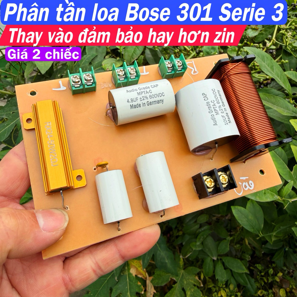 Phân tần loa Bose 301 Serie 3. Cấu hình tụ xịn chất cao