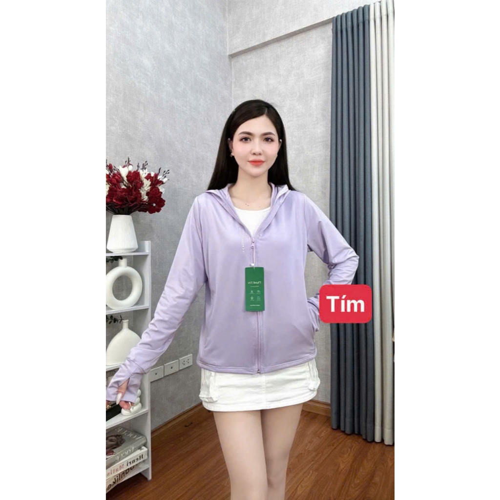 (MỞ BÁN) Áo Khoác Chống Nắng Nữ 2 Lớp Vải Thun Lạnh Dày Dặn, Mềm, Mát, Chống Tia UV, Co Giãn 4 Chiều | BigBuy360 - bigbuy360.vn