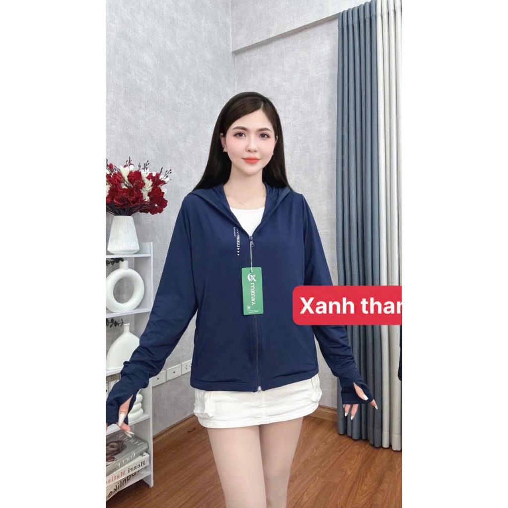 (MỞ BÁN) Áo Khoác Chống Nắng Nữ 2 Lớp Vải Thun Lạnh Dày Dặn, Mềm, Mát, Chống Tia UV, Co Giãn 4 Chiều | BigBuy360 - bigbuy360.vn